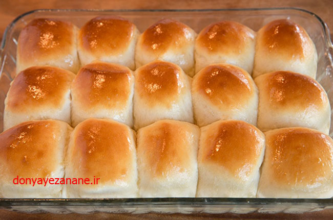 طرز تهیه نان لقمه ای خانگی